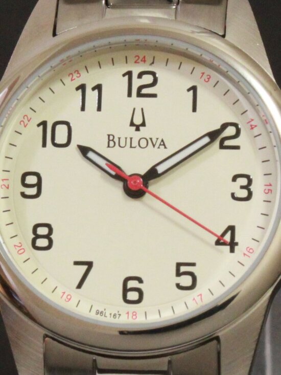 Bulova Classic Collection Ladies Stainless Watch Silver Tone Easy Read 28mm main image 2